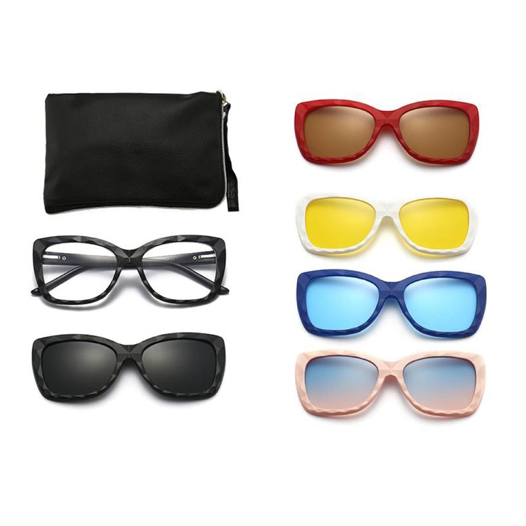 El Dorado frames with polarized sunshades set (clip-on) on magnet 2355D (5 pieces) 