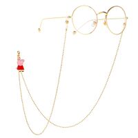 Metal non-slip chain, with Red Pig, for glasses and masks GL257