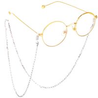 Silver-colored metal non-slip chain, with triangle steel, for glasses and masks GS016