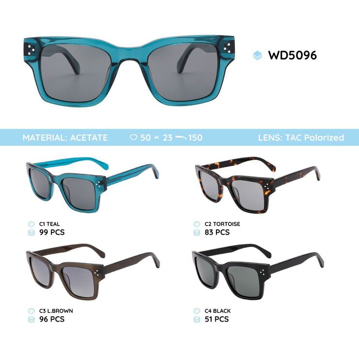 Acetate plastic frames polarized sunglasses WD5096