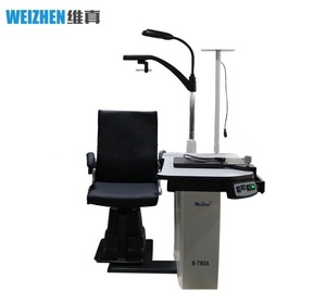 Рабочее место офтальмолога, комбинированный стол + кресло S-780A, столешница 1000*510 мм 