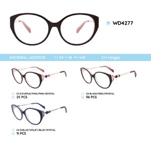 Plastic acetate eyeglasses frame for women WD4277