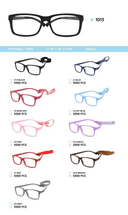 TR90 plastic eyeglasses frame for kids 1013TR