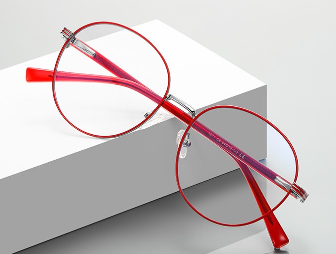 Fashion metal frame metal blue blocker for glasses MORE 3071