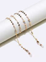 Набор из двух золотых и серебряных цепочек для очков с цифрой 8 GL1359