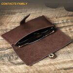 Sunglasses and eyeglasses genuine leather case CF4009