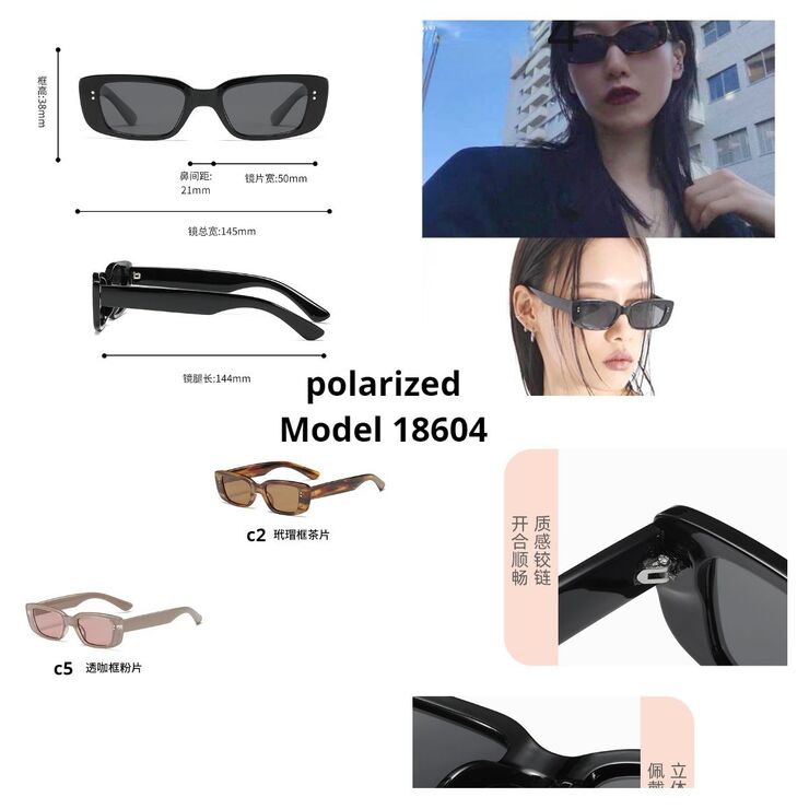 Polarized plastic sunglasses Leke L18604