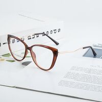 TR90 plastic frame or glasses with blue light protection, with spring hinges FA87108