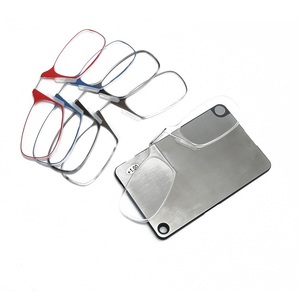 Plastic reading  glasses folding with case 6011, diopters from +1,00 to +3.00 RMC=62-64