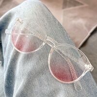 Очки пластиковые TR90 с защитой Blue ray cut, с футляром TR2069腮红-2