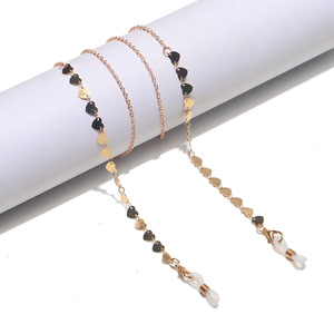 Fashion glasses chain with hearts GL1334