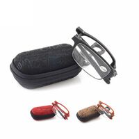 Plastic reading glasses 8008折叠 with case, diopters from +1.00 to +4.00, RMC=62-64