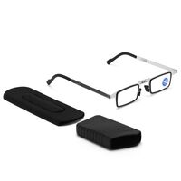 Folding metal reading glasses 3025 with Blue ray cut protection with case, diopters from +1.00 to +4.00, RMC=62-64