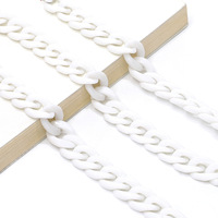 Acrylic non-slip chain, thick concave shape 29 colors, for glasses and masks GB011-2