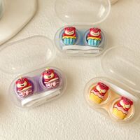 Mini soft contact lens kit PP-X69底坐玫红熊