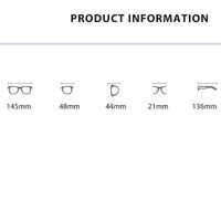 Очки гибридные, металл + TR90, с защитой от синего света Blue Block FENQI F9314