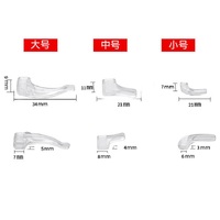 Stopper - ear hook attachment, oval non-slip ear hook, set of 100 pairs