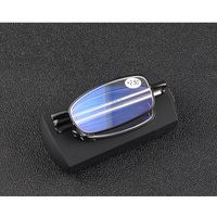 Очки металлические складные для чтения KY022-B с футляром с защитой Blue ray cut, диоптрии от +1.00 до +4.00, РМЦ=62-64