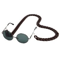 Acrylic non-slip chain, thick concave shape 29 colors, for glasses and masks GB011