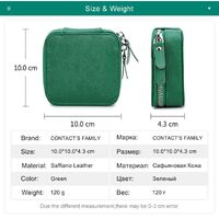 Accessorize genuine leather clutch bag with zipper CFG1009