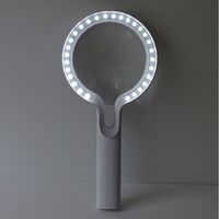 Лупа с универсальной подсветкой, увеличительное стекло с ручкой 8013手持-XX, диаметр 108 мм, увеличение: 5Х, 10Х