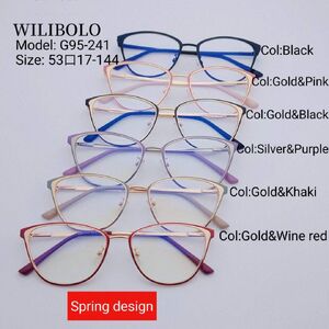 Metal ultrathin frames Wilibolo, with spring hinges G95-241