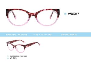 Plastic frames for glasses acetate material WD3117