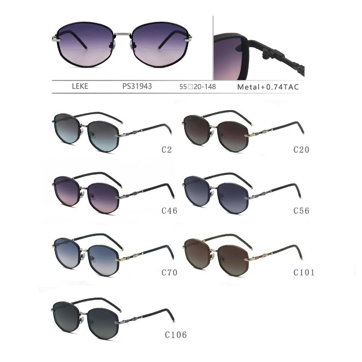 Polarized metal sunglasses for women Leke PS31943