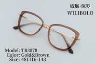 Metal + TR90 plastic ultrathin women's frames with spring hinges Wilibolo TR3078
