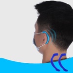 Mask stopper, ear hook attachment, non-slip ear hook, 60*30*6 mm, price per pair