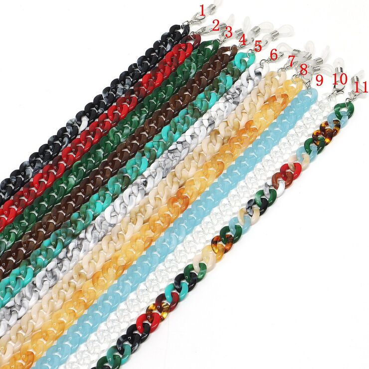 Acrilic non-slip chain, for glasses and masks GB013