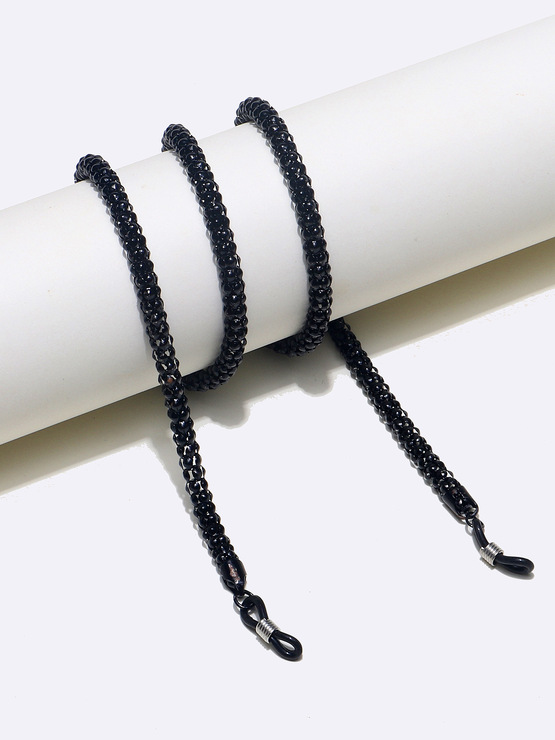 Gold corn form glasses chain GL898 black