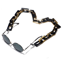 Цепочка для очков из натурального зеленого камня GB105