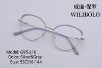 Оправа металлическая ультратонкая, с флексом Wilibolo G95-210 - картинка 7