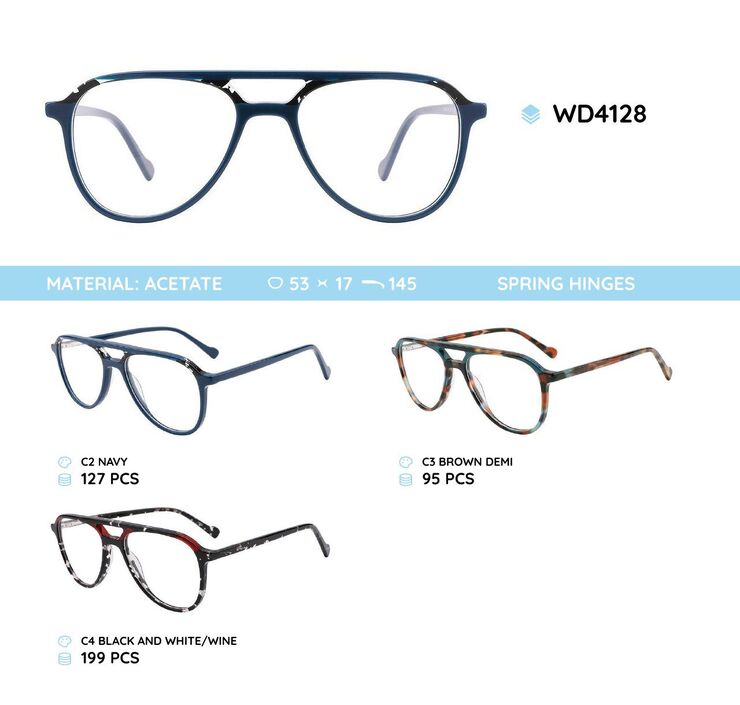 Plastic frames for glasses acetate material WD4128