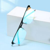 Blue Block metal glasses with blue light protection for colorblind people, with case KY2057-4色盲眼镜