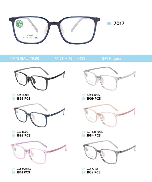 TR-90 plastic frames for kids 7017