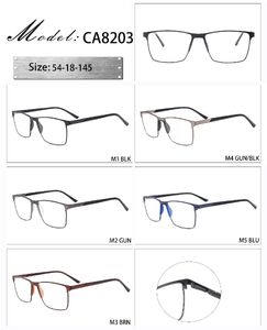 Оправа металлическая с мягким носоупором и флексом CA8203-DA