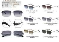 Rimless polarized metal sunglasses Leke L31925PC