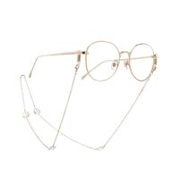 Metal non-slip chain, with crystal heart-shaped, for glasses and masks GA075