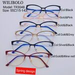 Оправа металл + TR90 ультратонкая женская с флексом Wilibolo TR3048