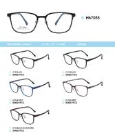 Plastic Ultem eyeglasses frame H67033