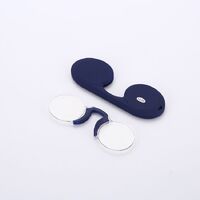 Очки-пенсне пластиковые для чтения овальные с футляром 6006-圆款, диоптрии от +1.00 до +3.00, РМЦ=62-64