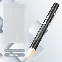 Rechargeable medical diagnostic keychain flashlight with white and yellow light ZK1958