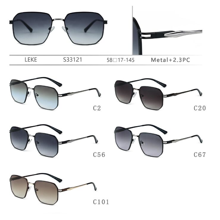 Polarized metal sunglasses Leke S33121
