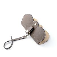 Genuine leather glasses case with microfiber lining ZY001