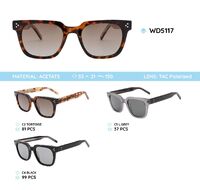 Plastic acetate frame polarized sunglasses WD5117