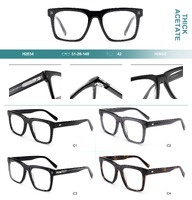 Plastic frames for glasses, thick acetate Big City H2834
