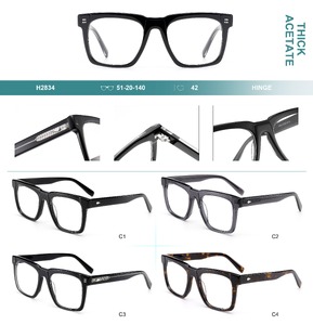 Plastic frames for glasses, thick acetate Big City H2834