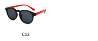 Polarized silicone sunglasses with UV400 protection for kids T11037